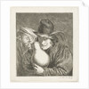 Two farmers with a jug by Jabes Heenck