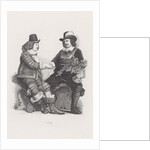 Captain Cornelis Jansz Witsen (with the silver drinking horn) and Lt. Johan Oetgens of Waveren shaking hands at the conclusion of the Peace of Munster by Edouard Taurel