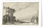 Ruin with Corinthian columns by Claes Jansz. Visscher II