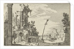 Roman ruins by the sea by Claes Jansz. Visscher II