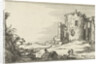 Ruins of a temple surrounded by columns by Claes Jansz. Visscher II