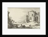 Ruins of a temple surrounded by columns by Claes Jansz. Visscher II
