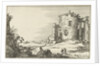 Ruins of a temple surrounded by columns by Claes Jansz. Visscher II