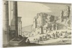 Cattle between Roman ruins by Claes Jansz. Visscher II