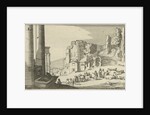 Cattle between Roman ruins by Claes Jansz. Visscher II