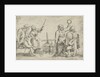 Two crippled dancers and musicians by Cornelis Massijs