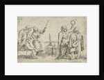 Two crippled dancers and musicians by Cornelis Massijs