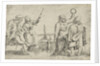 Two crippled dancers and musicians by Cornelis Massijs