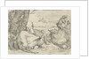 Three cows and two shepherds by Jan van Ossenbeeck