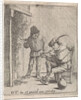 Two farmers near the fireplace by David Teniers II