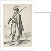 Man with gun and feathered hat by Clement de Jonghe