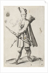 Man with bow and arrow by Clement de Jonghe