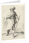 Man with walking stick by Clement de Jonghe