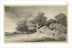Farm on a road by Remigius Adrianus Haanen