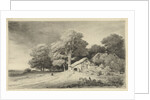 Farm on a road by Remigius Adrianus Haanen