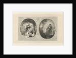 Two ovals with young and old couple by Frans Buffa en Zonen