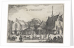 Large and small meat market in Amsterdam by Claes Jansz. Visscher II