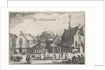 Large and small meat market in Amsterdam by Claes Jansz. Visscher II