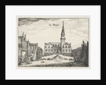 View of the Koopmansbeurs of city architect Hendrick de Keyser in Amsterdam by Claes Jansz. Visscher II