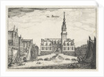 View of the Koopmansbeurs of city architect Hendrick de Keyser in Amsterdam by Claes Jansz. Visscher II