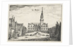 View of the Koopmansbeurs of city architect Hendrick de Keyser in Amsterdam by Claes Jansz. Visscher II