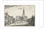 View of the Koopmansbeurs of city architect Hendrick de Keyser in Amsterdam by Claes Jansz. Visscher II