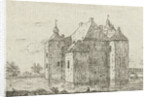 Side view of the castle Cannenburch by baron Reinierus Albertus Ludovicus van Isendoorn à Blois