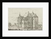 Side view of the castle Cannenburch by baron Reinierus Albertus Ludovicus van Isendoorn à Blois