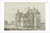 Side view of the castle Cannenburch by baron Reinierus Albertus Ludovicus van Isendoorn à Blois