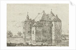 Side view of the castle Cannenburch by baron Reinierus Albertus Ludovicus van Isendoorn à Blois