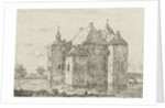 Side view of the castle Cannenburch by baron Reinierus Albertus Ludovicus van Isendoorn à Blois