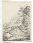Mountain landscape by baron Reinierus Albertus Ludovicus van Isendoorn à Blois