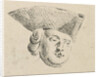 Mans head with hat by Caspar Jacobsz. Philips