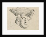 Mans head with hat by Caspar Jacobsz. Philips