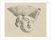 Mans head with hat by Caspar Jacobsz. Philips