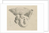 Mans head with hat by Caspar Jacobsz. Philips