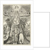 A man looks at his good works and noticing what he has to do and which way to go in the future by Boëtius Adamsz. Bolswert
