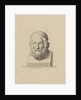 Bust of the Greek poet Homer by P. Mottet