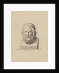 Bust of the Greek poet Homer by P. Mottet