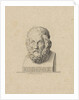 Bust of the Greek poet Homer by P. Mottet