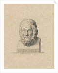 Bust of the Greek poet Homer by P. Mottet