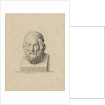 Bust of the Greek poet Homer by P. Mottet