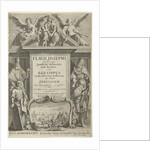 Against a background of architecture are four main characters of the Jewish faith by Gerrit Gerritsz van Fenaem