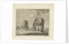 Two grazing horses by Jacobus Cornelis Gaal