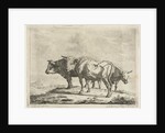 Three oxen by Jacobus Cornelis Gaal