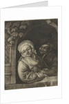 Couple in a window opening by Adriaen van Ostade