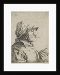 Old woman smokes a pipe by Jan Lauwryn Krafft I