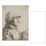 Old woman smokes a pipe by Jan Lauwryn Krafft I
