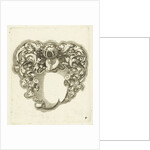 Coat of arms without the peacock on the helmet, without band and with a blank shield by Michiel le Blon