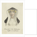 Bust of a girl in traditional costume by Hendrik Greeven